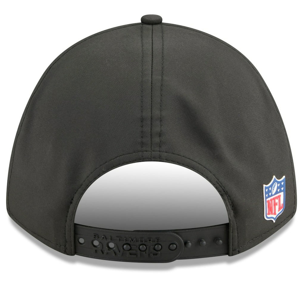 Baltimore Ravens New Era 2025 Sideline M-Crown 9FORTY Adjustable Hat Black | NFL