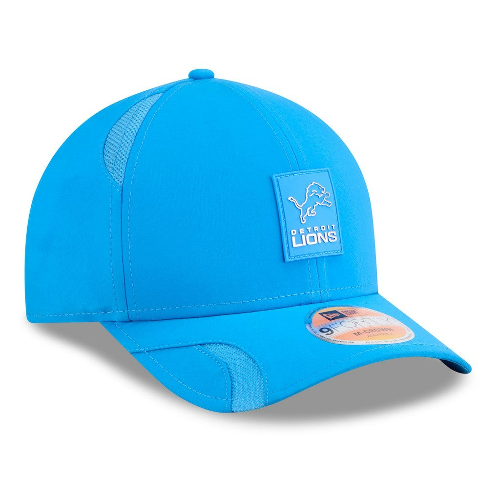 Detroit Lions New Era 2025 Sideline M-Crown 9FORTY Adjustable Hat Blue | NFL