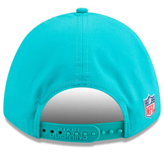 Miami Dolphins New Era 2025 Sideline M-Crown 9FORTY Adjustable Hat Aqua | NFL