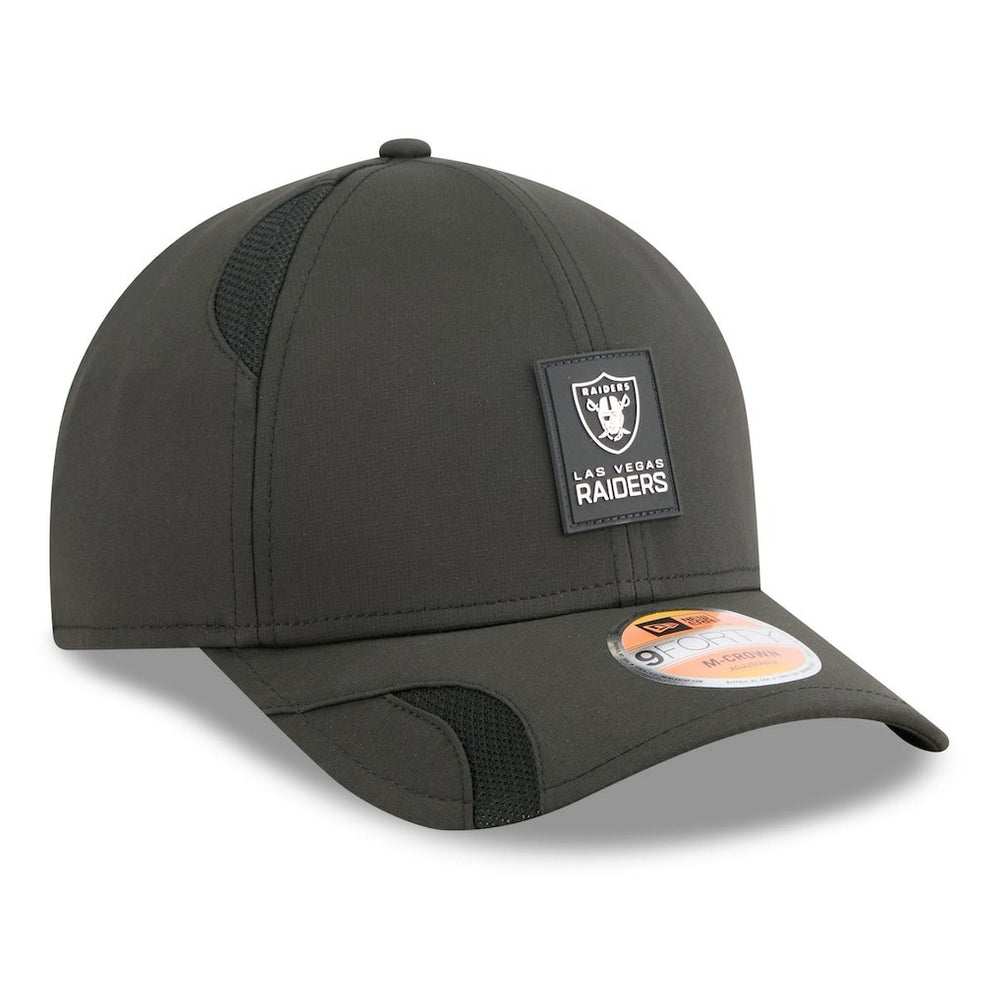 Las Vegas Raiders New Era 2025 Sideline M-Crown 9FORTY Adjustable Hat Black | NFL