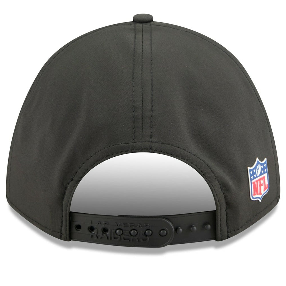 Las Vegas Raiders New Era 2025 Sideline M-Crown 9FORTY Adjustable Hat Black | NFL