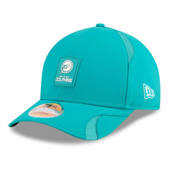 Miami Dolphins New Era 2025 Sideline Throwback M-Crown 9FORTY Adjustable Hat Aqua | NFL