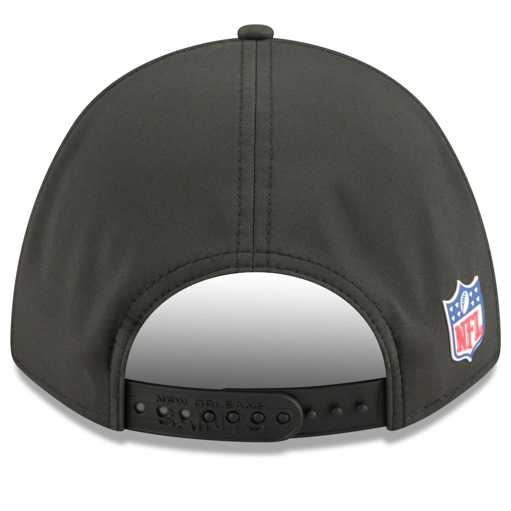 New Orleans Saints New Era 2025 Sideline M-Crown 9FORTY Adjustable Hat Black | NFL