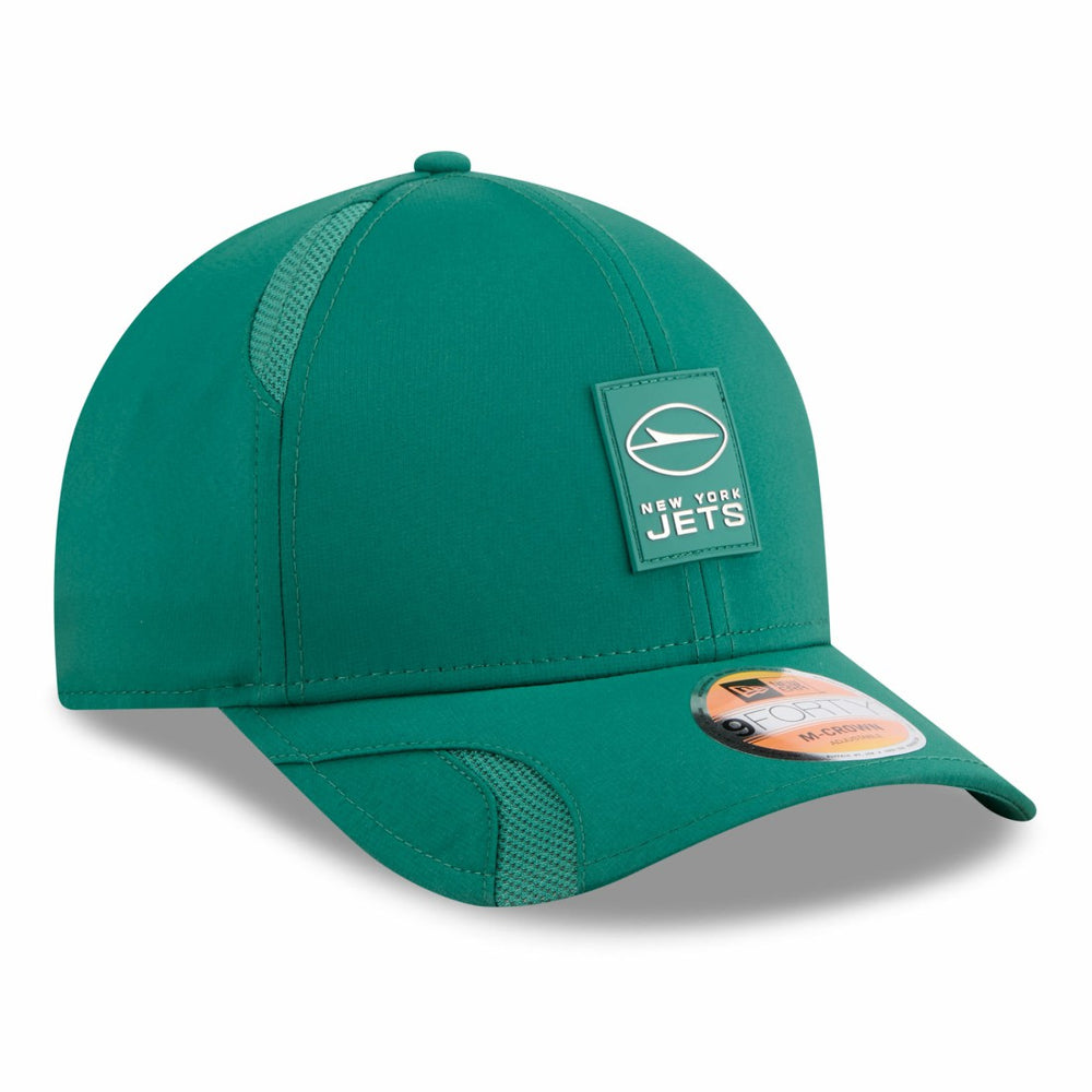 New York Jets New Era 2025 Sideline M-Crown 9FORTY Adjustable Hat Green | NFL