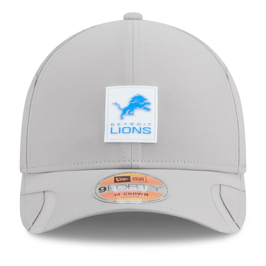 Detroit Lions New Era 2025 Sideline M-Crown 9FORTY Adjustable Hat Gray | NFL