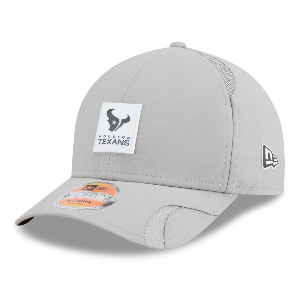 Houston Texans New Era 2025 Sideline M-Crown 9FORTY Adjustable Hat Gray | NFL