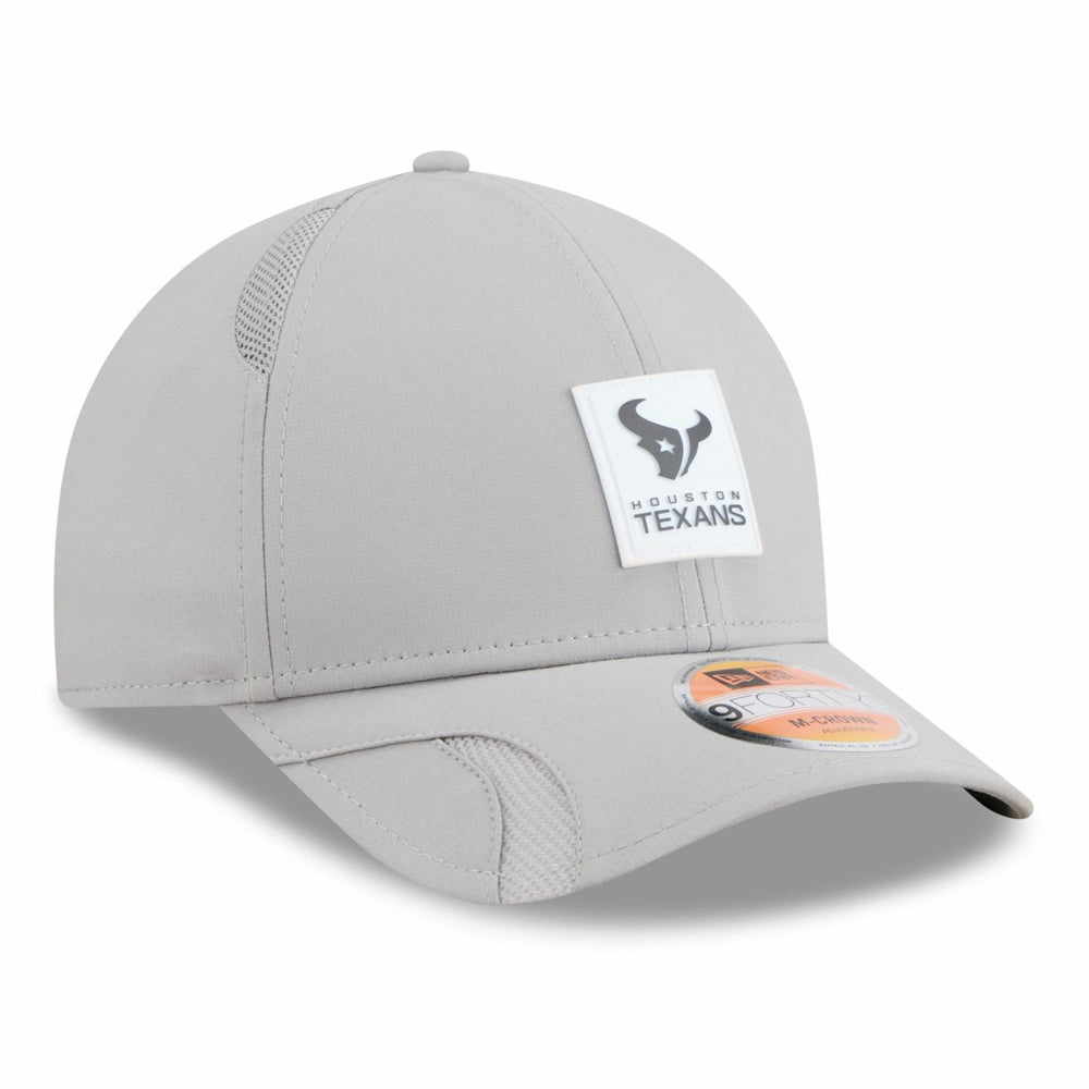 Houston Texans New Era 2025 Sideline M-Crown 9FORTY Adjustable Hat Gray | NFL