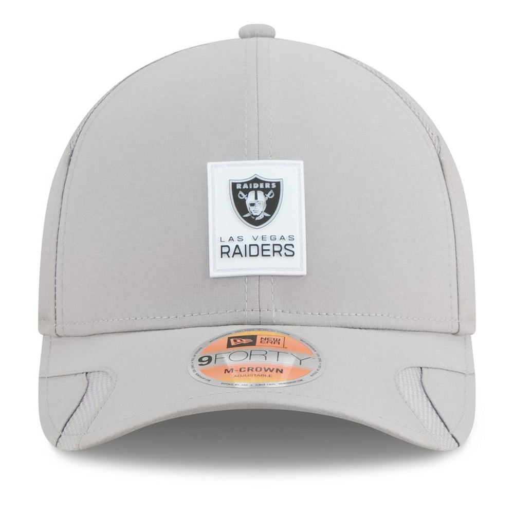 Las Vegas Raiders New Era 2025 Sideline M-Crown 9FORTY Adjustable Hat Gray | NFL