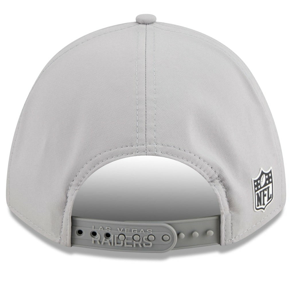 Las Vegas Raiders New Era 2025 Sideline M-Crown 9FORTY Adjustable Hat Gray | NFL