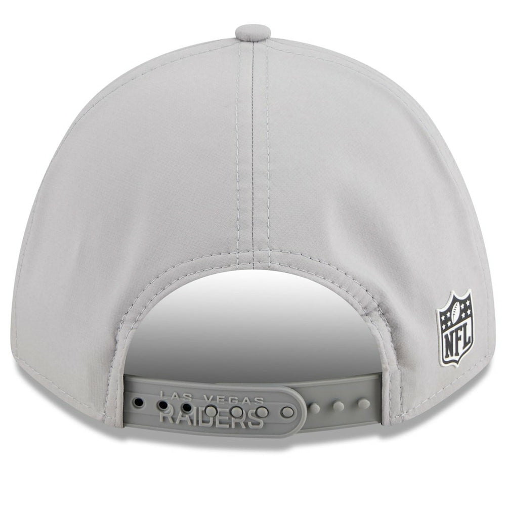 Las Vegas Raiders New Era 2025 Sideline M-Crown 9FORTY Adjustable Hat Gray | NFL