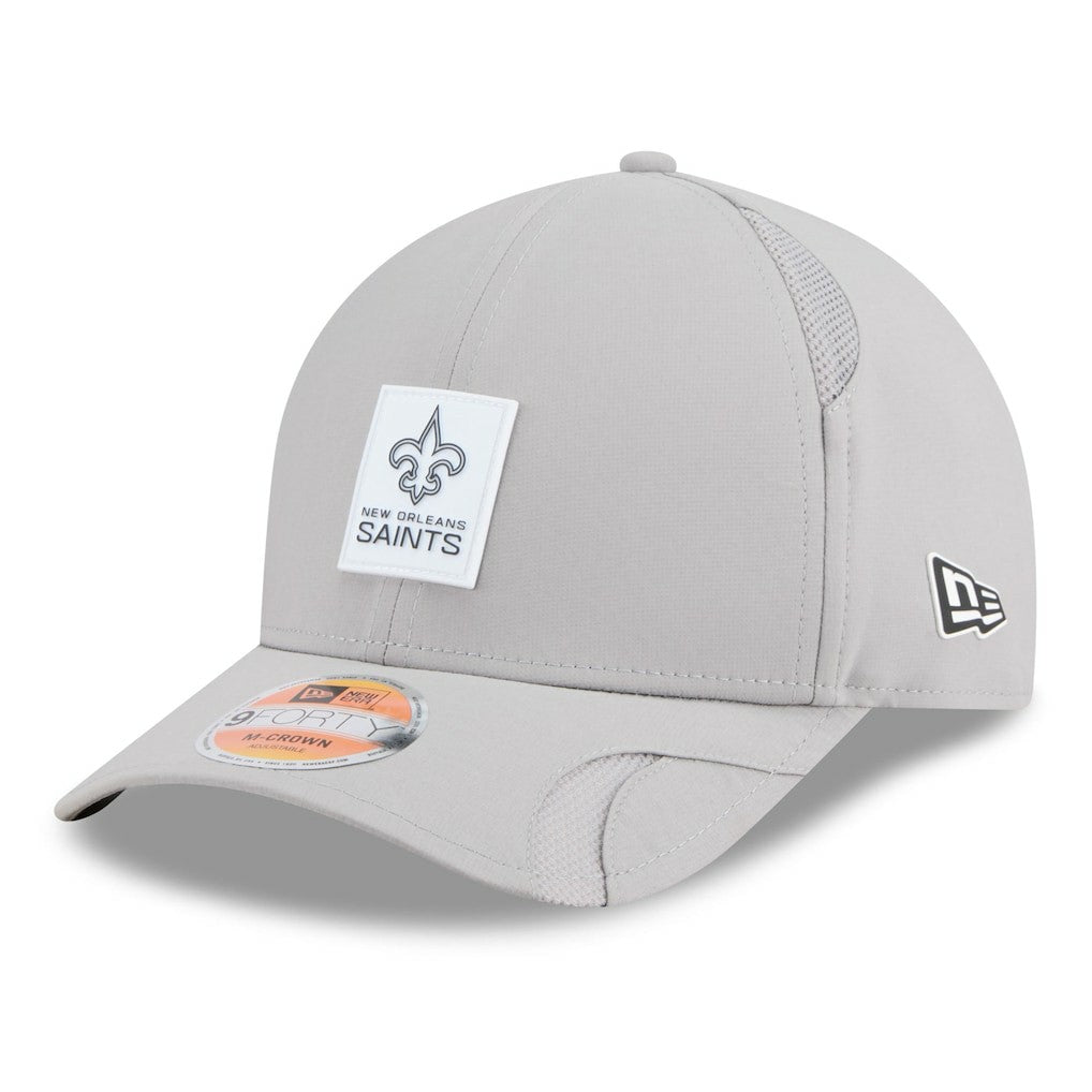 New Orleans Saints New Era 2025 Sideline M-Crown 9FORTY Adjustable Hat Gray | NFL