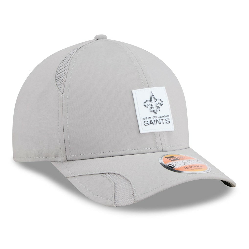 New Orleans Saints New Era 2025 Sideline M-Crown 9FORTY Adjustable Hat Gray | NFL