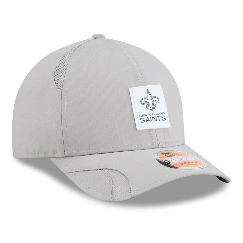 New Orleans Saints New Era 2025 Sideline M-Crown 9FORTY Adjustable Hat Gray | NFL