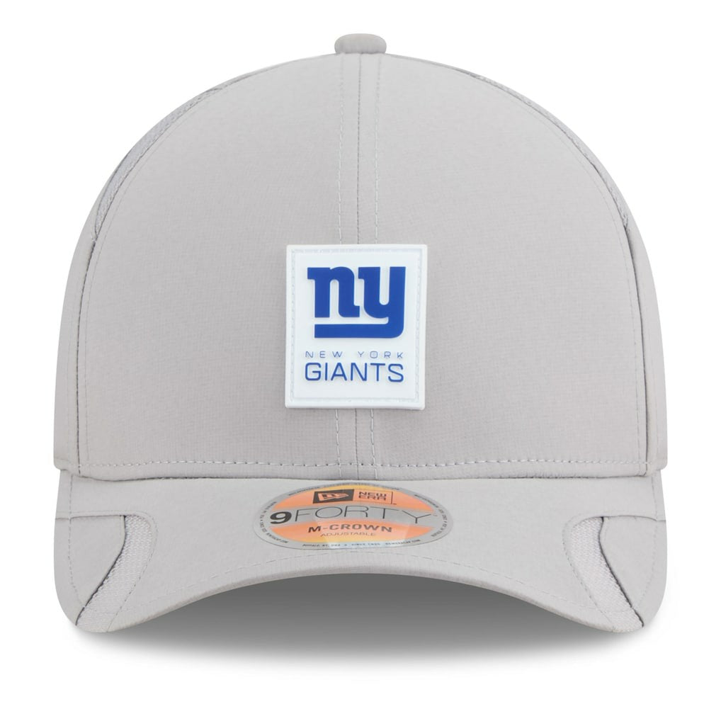 New York Giants New Era 2025 Sideline M-Crown 9FORTY Adjustable Hat Gray | NFL