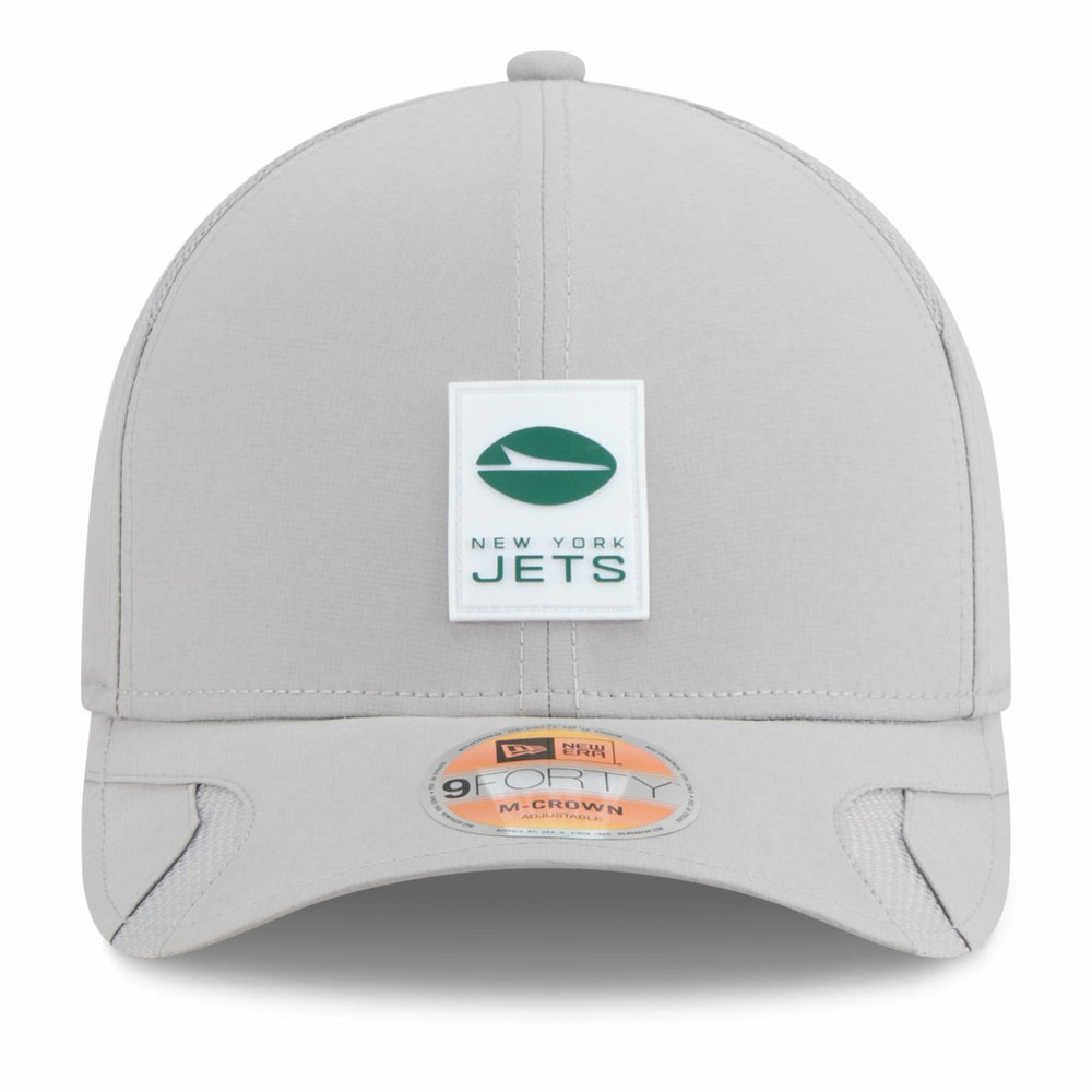 New York Jets New Era 2025 Sideline M-Crown 9FORTY Adjustable Hat Gray | NFL