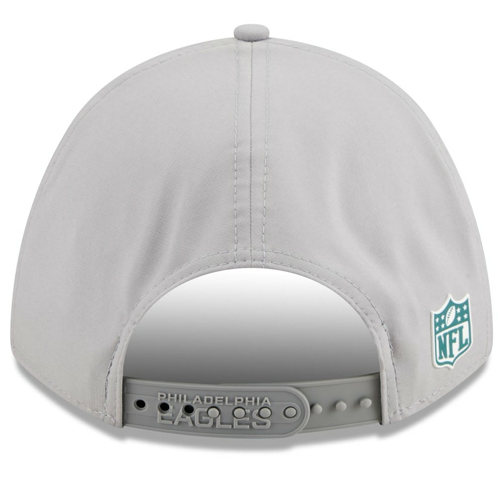 Philadelphia Eagles New Era 2025 Sideline M-Crown 9FORTY Adjustable Hat Gray | NFL