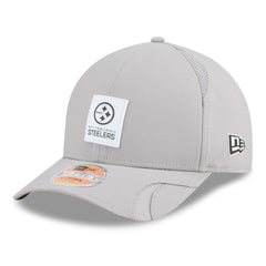 Pittsburgh Steelers New Era 2025 Sideline M-Crown 9FORTY Adjustable Hat Gray | NFL