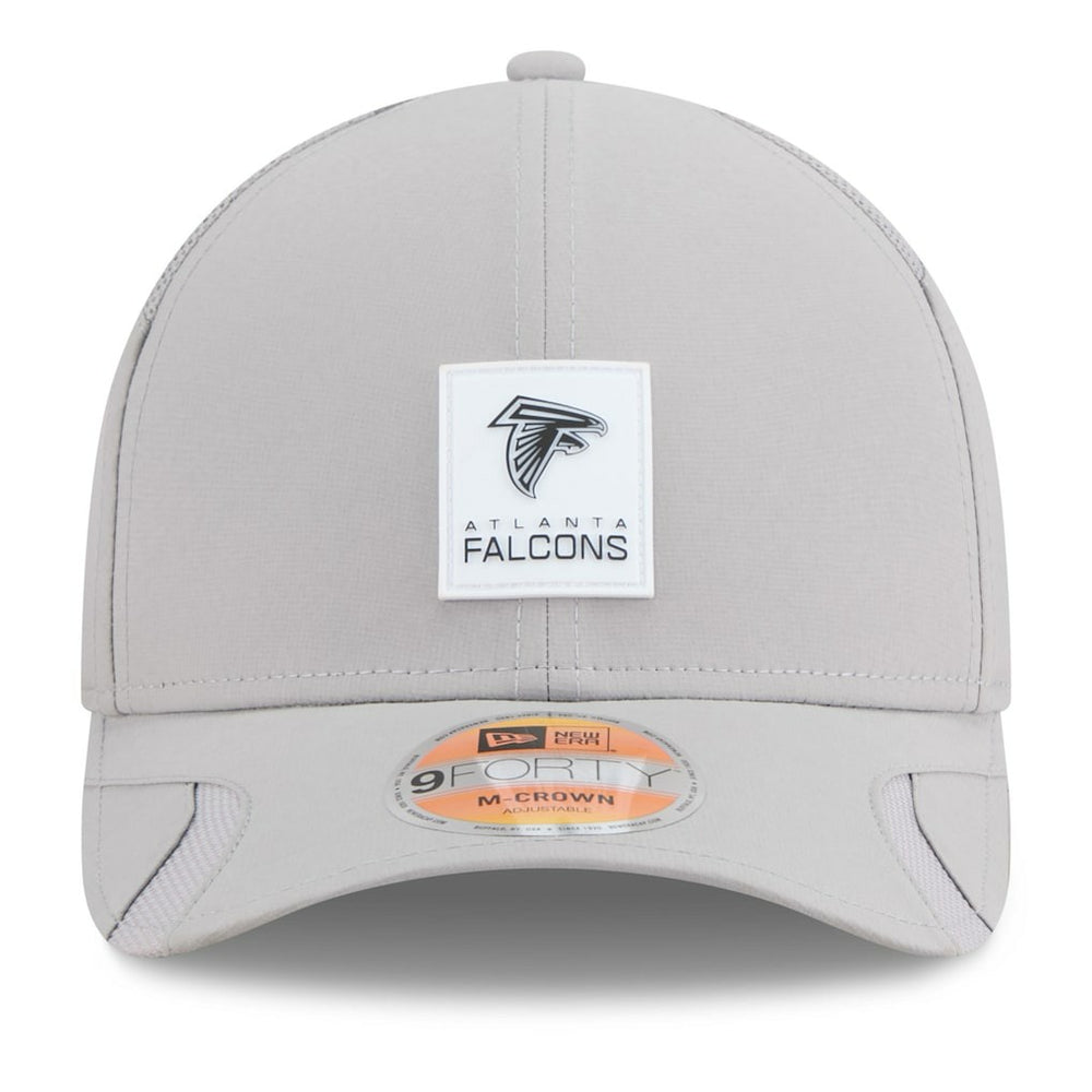 Atlanta Falcons New Era 2025 Sideline M-Crown 9FORTY Adjustable Hat Gray | NFL