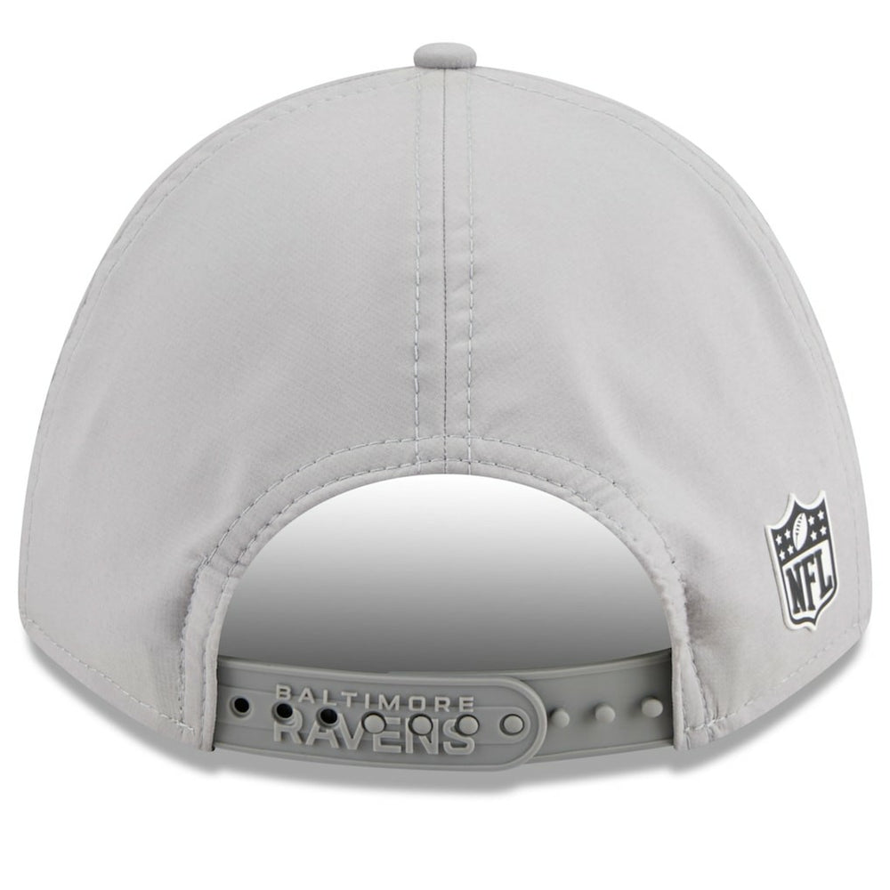 Baltimore Ravens New Era 2025 Sideline M-Crown 9FORTY Adjustable Hat Gray | NFL