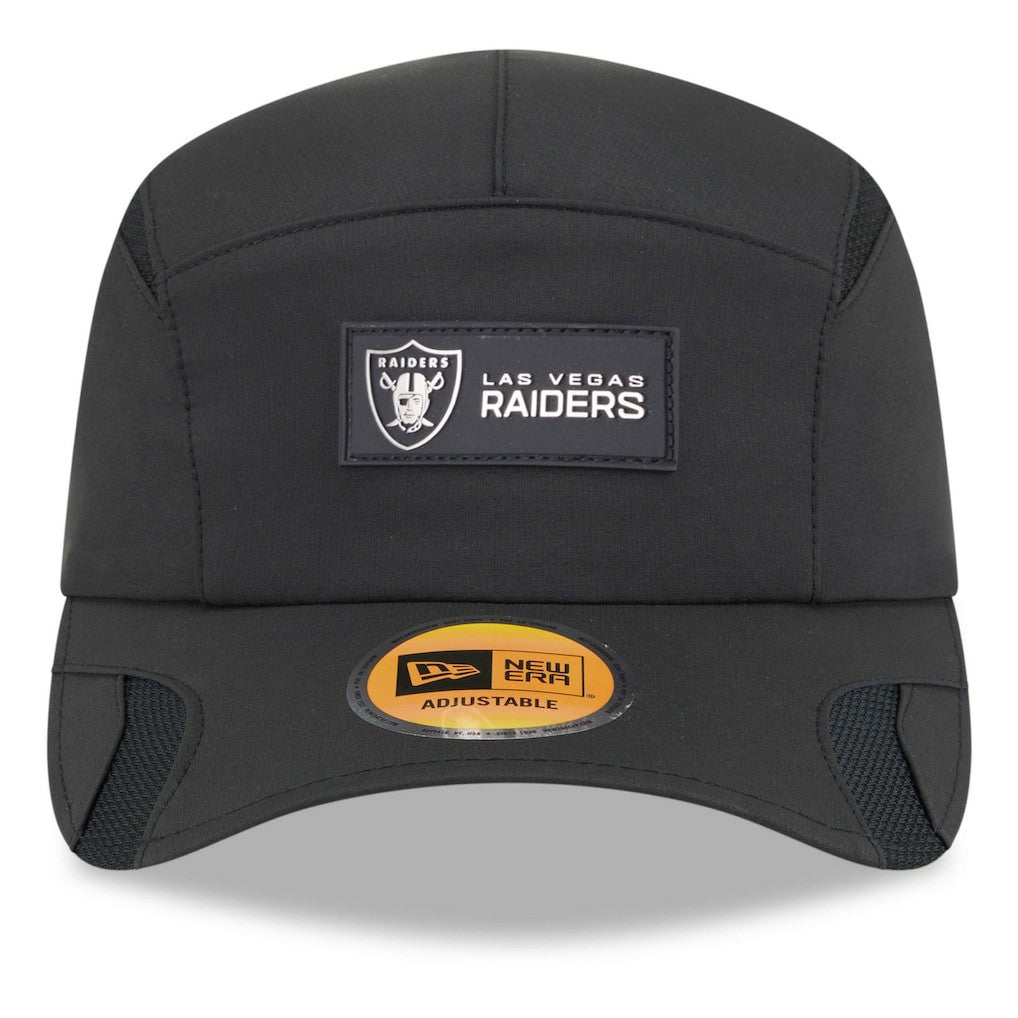 Las Vegas Raiders New Era 2025 Sideline Runner Adjustable Hat Black | NFL