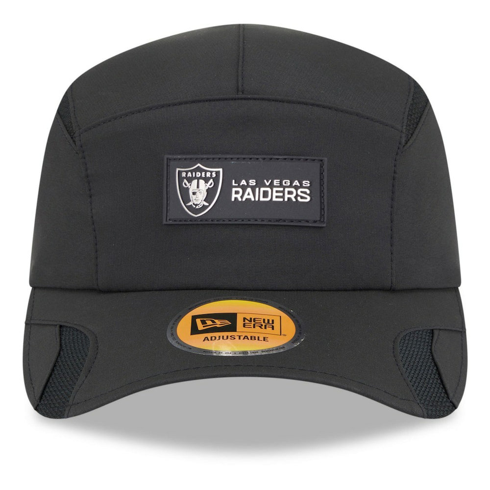 Las Vegas Raiders New Era 2025 Sideline Runner Adjustable Hat Black | NFL