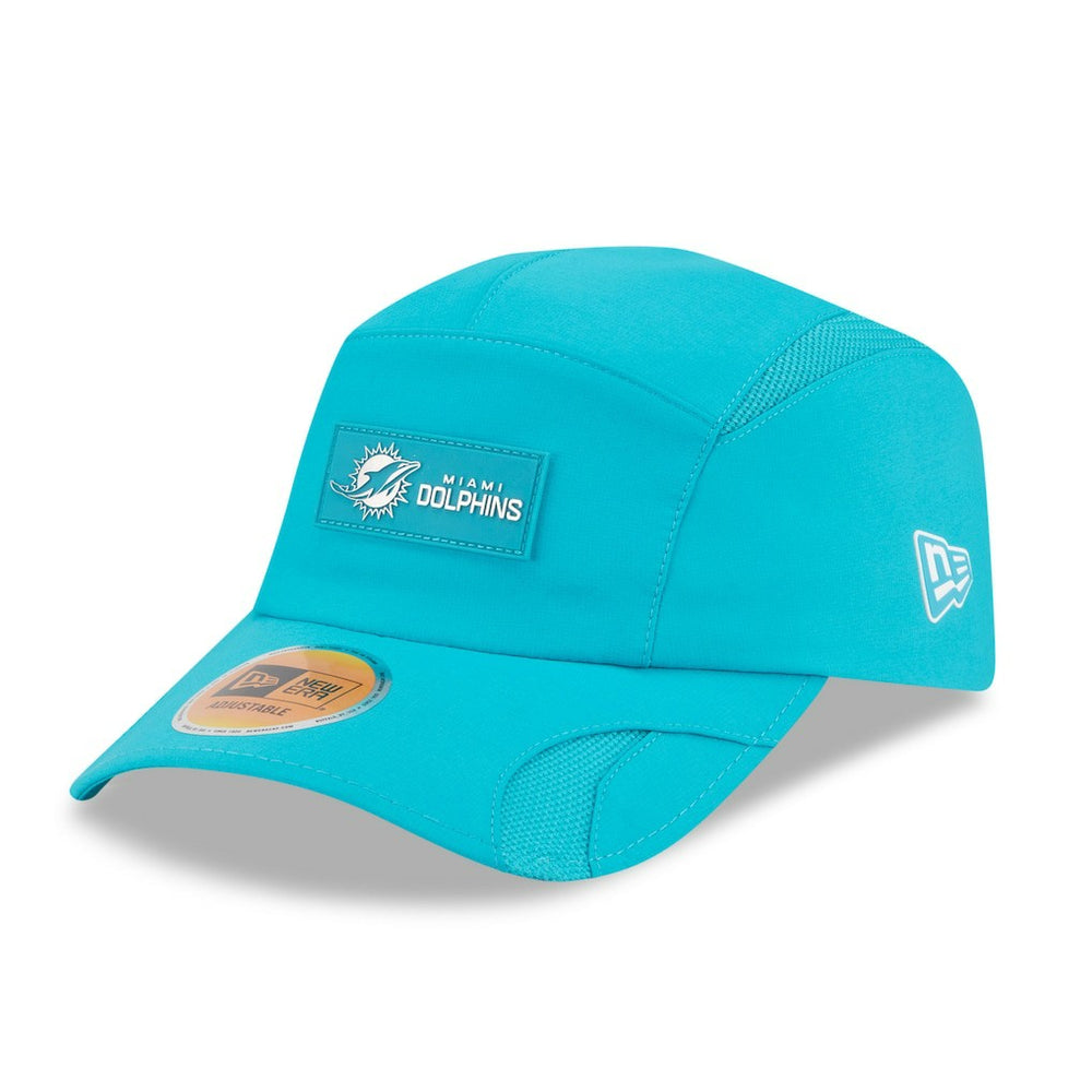 Miami Dolphins New Era 2025 Sideline Runner Adjustable Hat Aqua | NFL