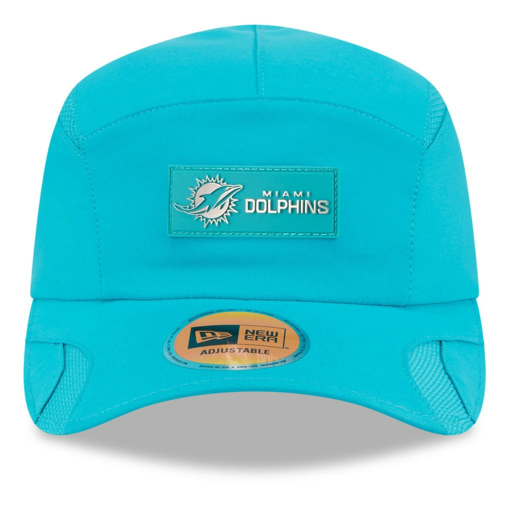 Miami Dolphins New Era 2025 Sideline Runner Adjustable Hat Aqua | NFL