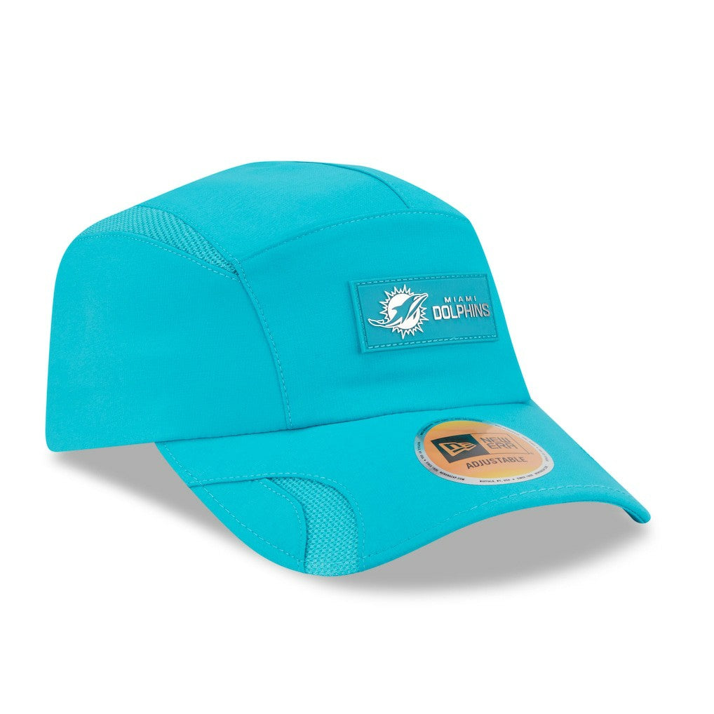 Miami Dolphins New Era 2025 Sideline Runner Adjustable Hat Aqua | NFL
