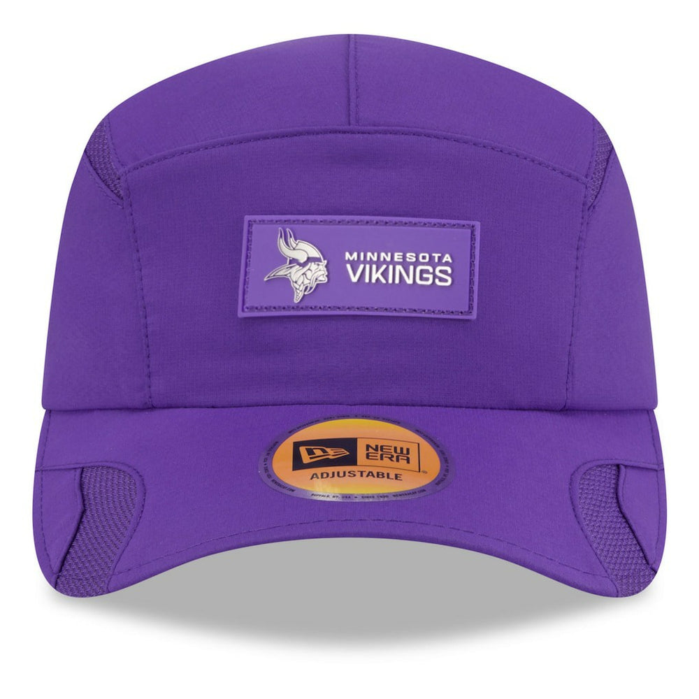Minnesota Vikings New Era 2025 Sideline Runner Adjustable Hat Purple | NFL