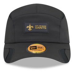 New Orleans Saints New Era 2025 Sideline Runner Adjustable Hat Black | NFL