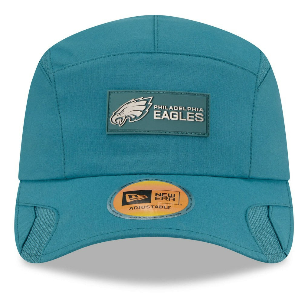 Philadelphia Eagles New Era 2025 Sideline Runner Adjustable Hat Midnight Green | NFL