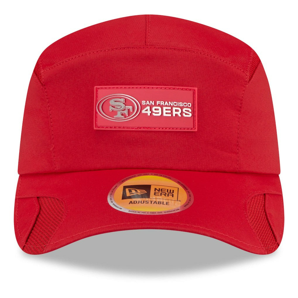 San Francisco 49ers New Era 2025 Sideline Runner Adjustable Hat Scarlet | NFL