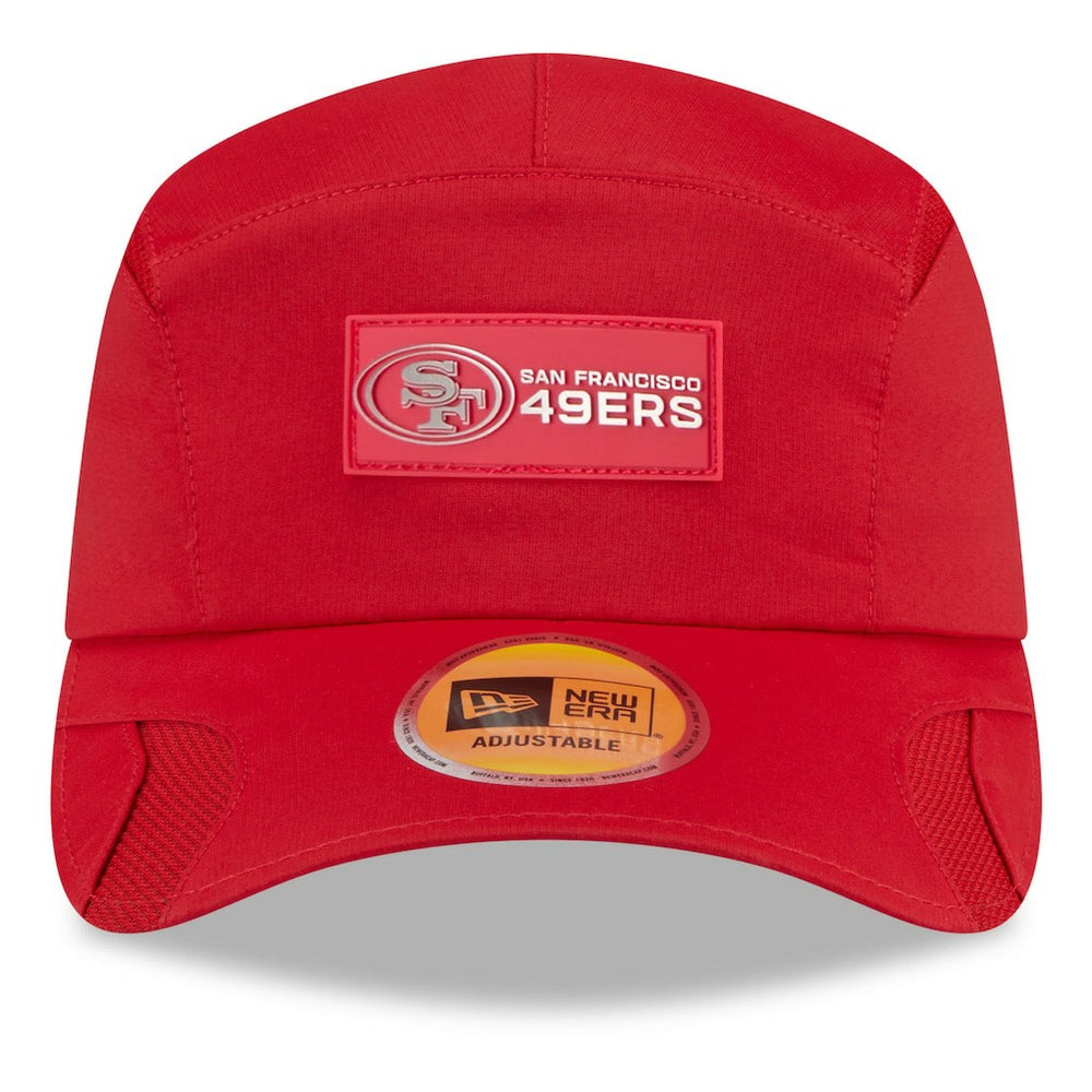 San Francisco 49ers New Era 2025 Sideline Runner Adjustable Hat Scarlet | NFL