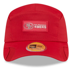 San Francisco 49ers New Era 2025 Sideline Runner Adjustable Hat Scarlet | NFL