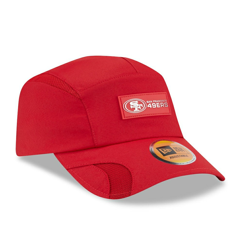San Francisco 49ers New Era 2025 Sideline Runner Adjustable Hat Scarlet | NFL