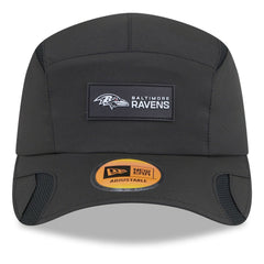 Baltimore Ravens New Era 2025 Sideline Runner Adjustable Hat Black | NFL