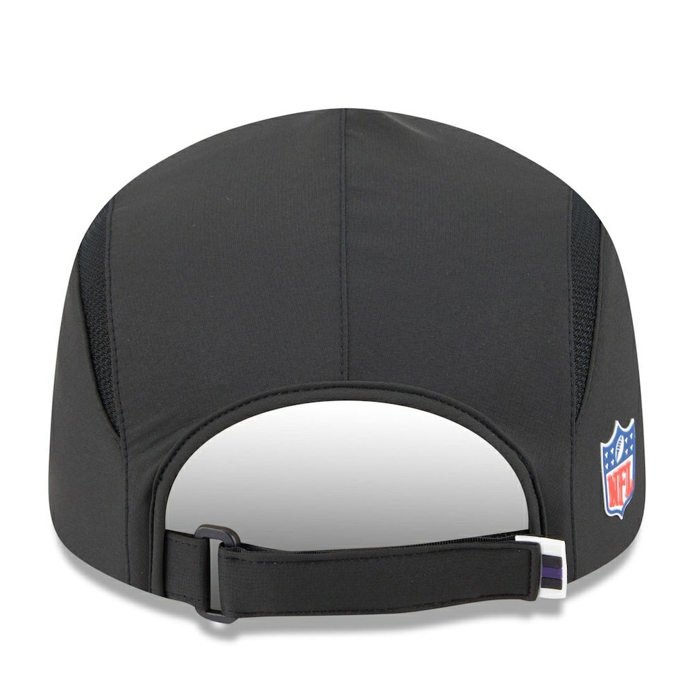 Baltimore Ravens New Era 2025 Sideline Runner Adjustable Hat Black | NFL