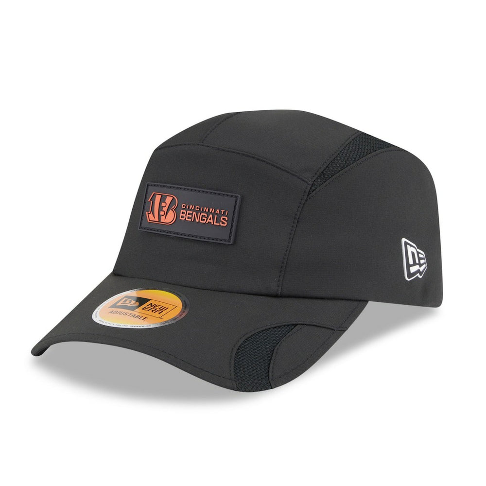 Cincinnati Bengals New Era 2025 Sideline Runner Adjustable Hat Black | NFL