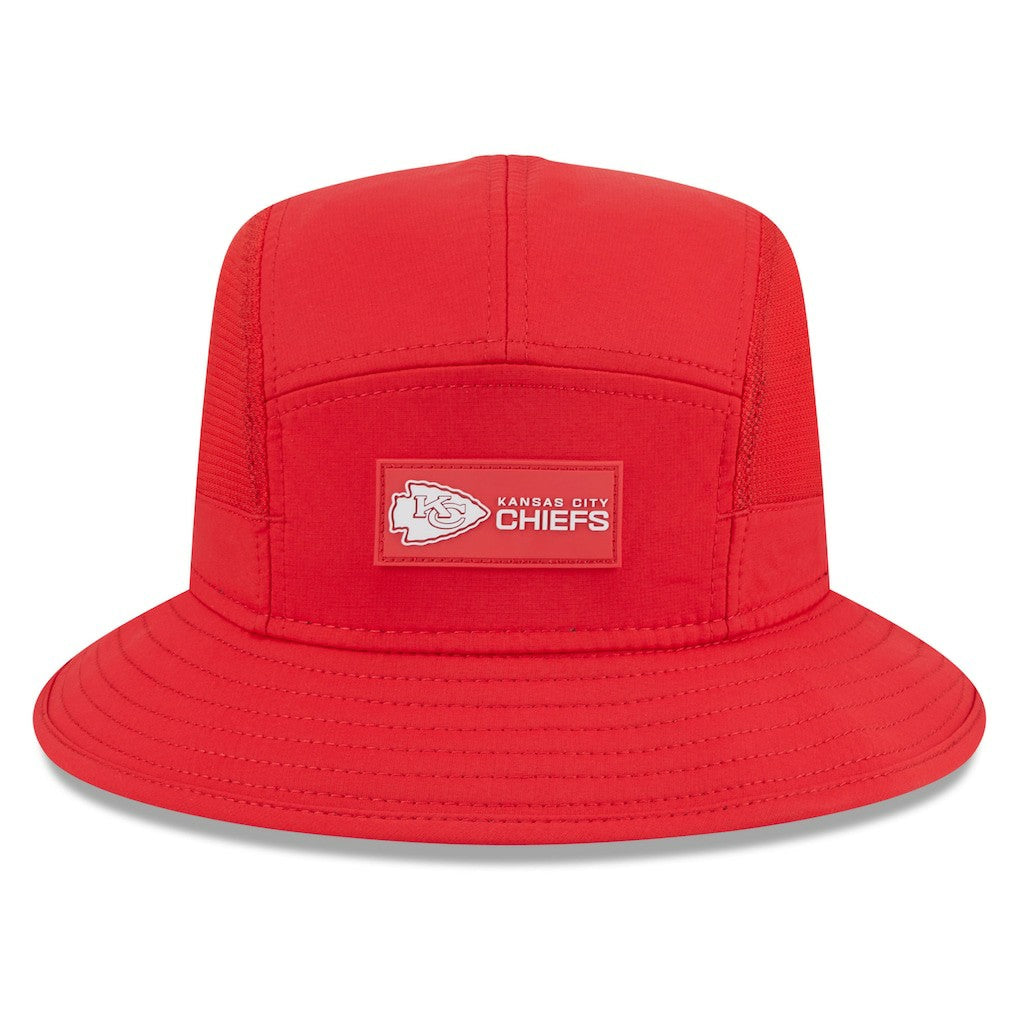 Kansas City Chiefs New Era 2025 Sideline Bucket Hat Red | NFL