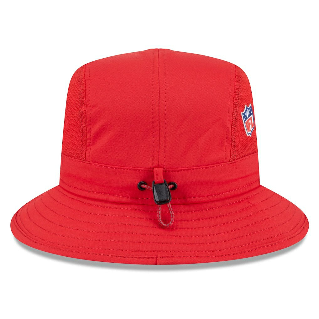 Kansas City Chiefs New Era 2025 Sideline Bucket Hat Red | NFL