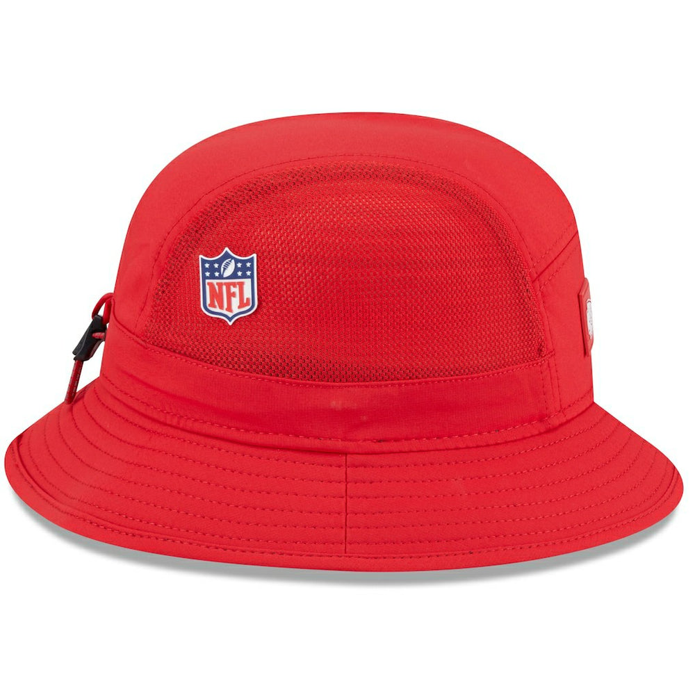 Kansas City Chiefs New Era 2025 Sideline Bucket Hat Red | NFL