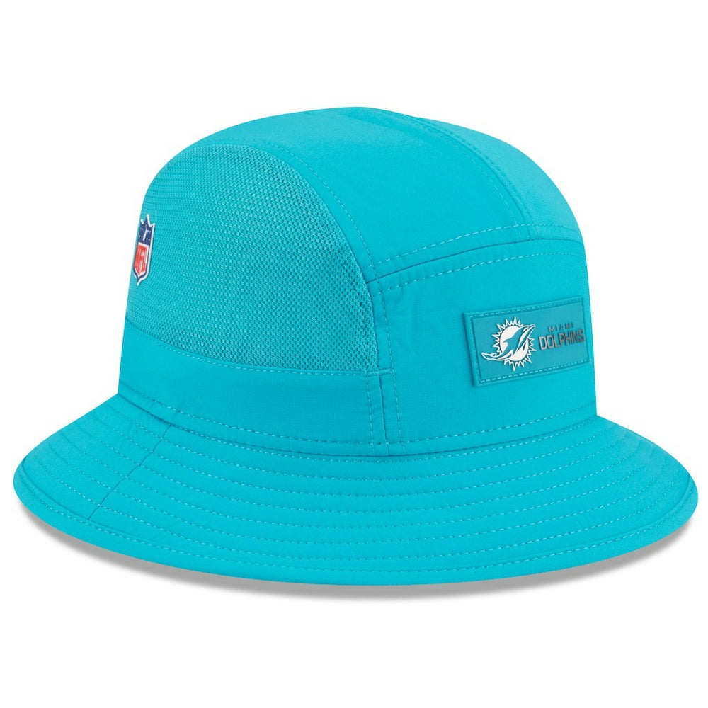 Miami Dolphins New Era 2025 Sideline Bucket Hat Aqua | NFL