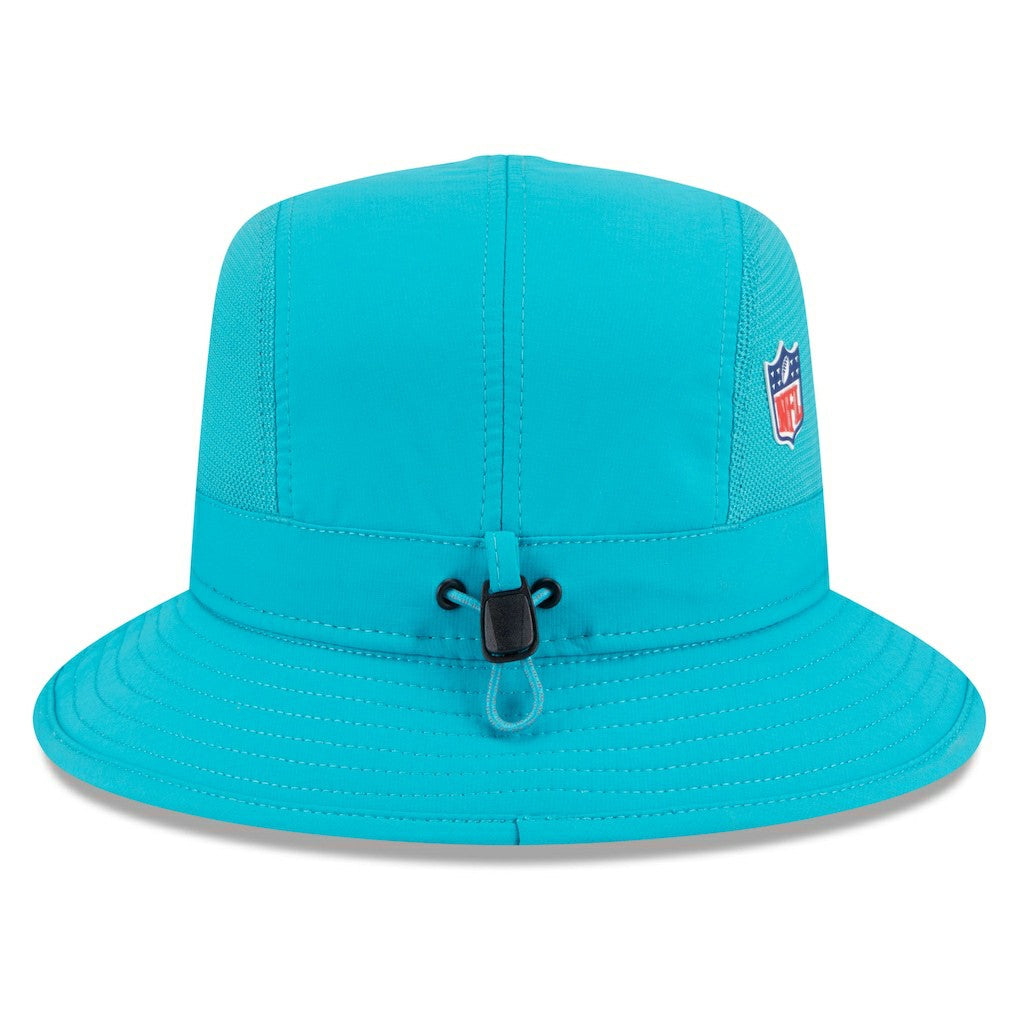 Miami Dolphins New Era 2025 Sideline Bucket Hat Aqua | NFL