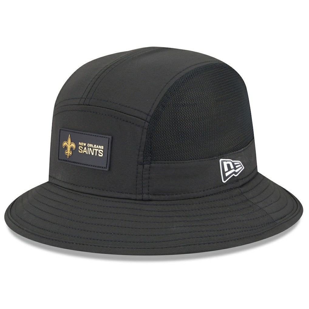 New Orleans Saints New Era 2025 Sideline Bucket Hat Black | NFL