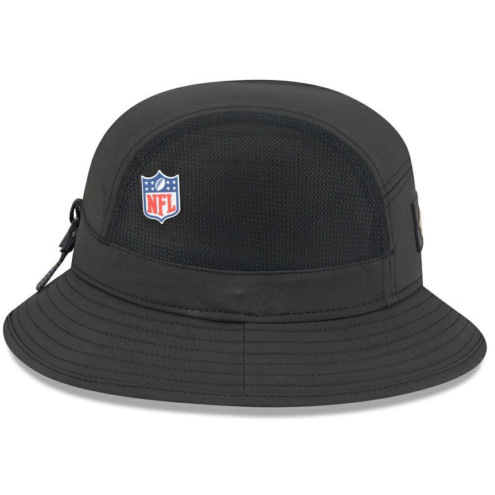 New Orleans Saints New Era 2025 Sideline Bucket Hat Black | NFL