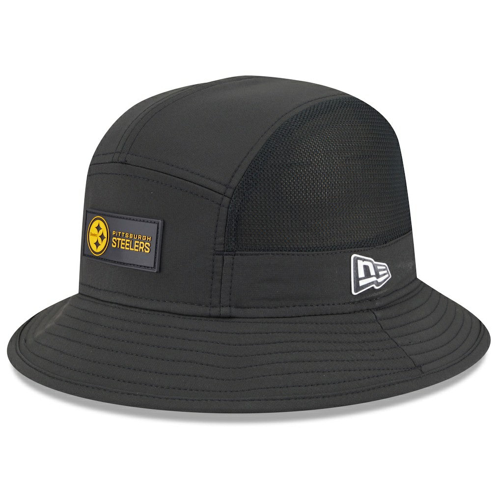 Pittsburgh Steelers New Era 2025 Sideline Bucket Hat Black | NFL
