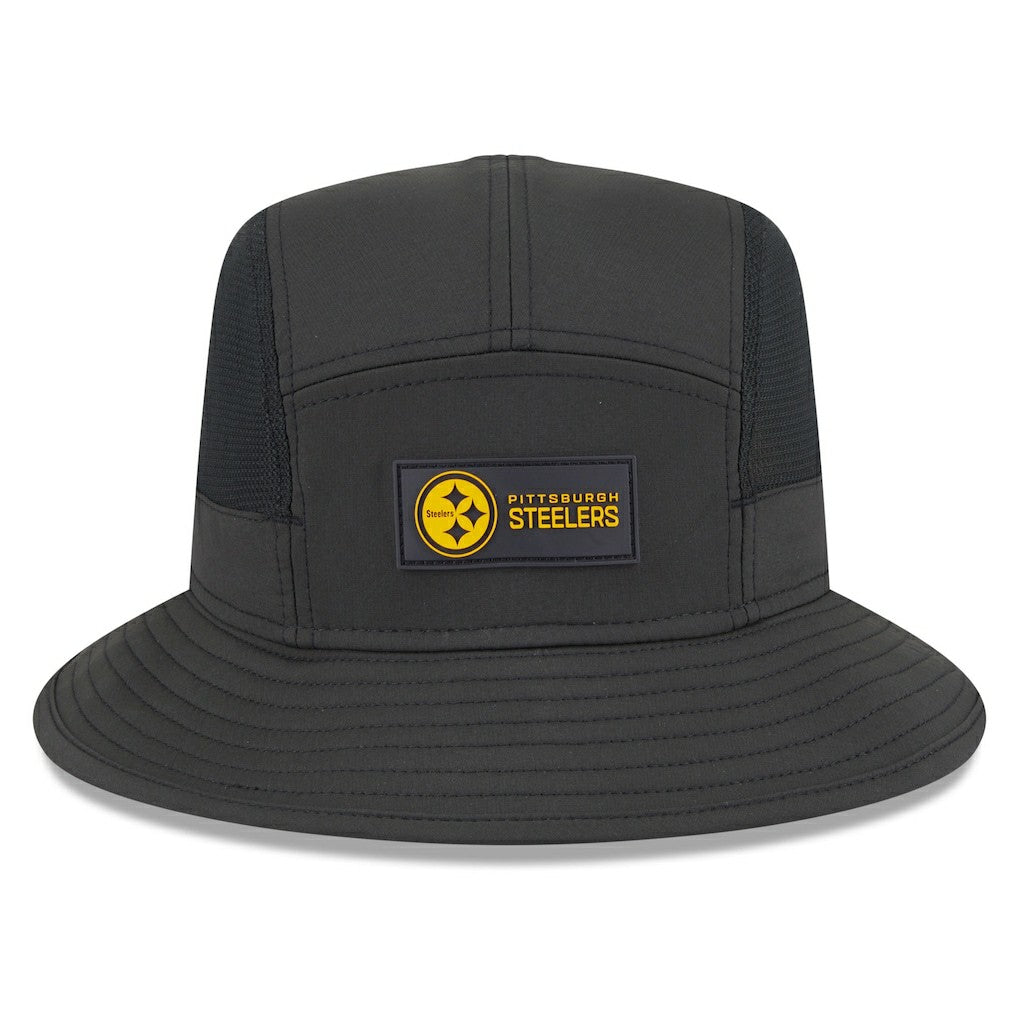 Pittsburgh Steelers New Era 2025 Sideline Bucket Hat Black | NFL