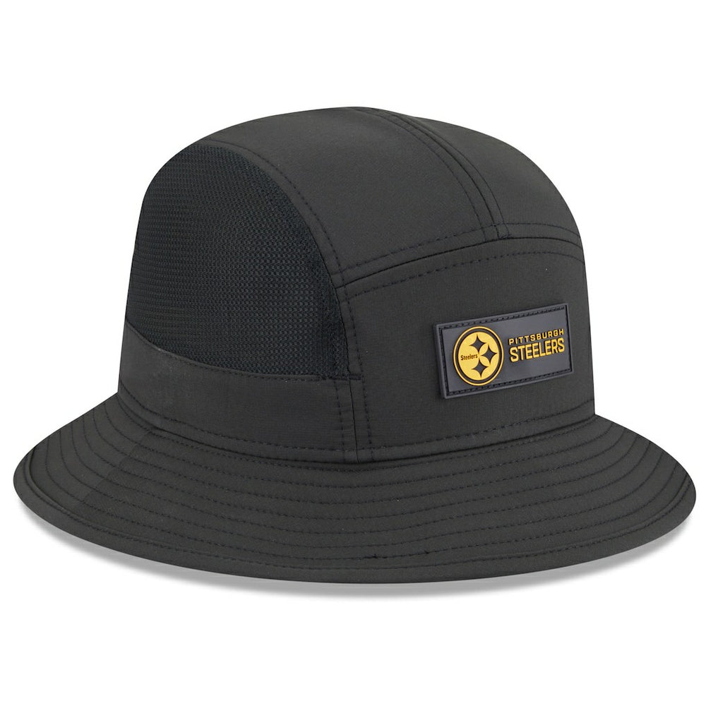 Pittsburgh Steelers New Era 2025 Sideline Bucket Hat Black | NFL