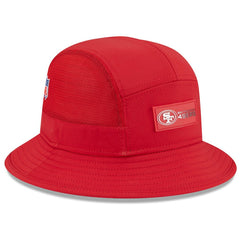 San Francisco 49ers New Era 2025 Sideline Bucket Hat Scarlet | NFL