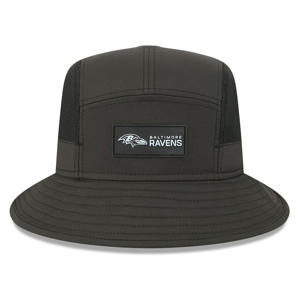 Baltimore Ravens New Era 2025 Sideline Bucket Hat Black | NFL